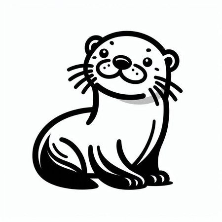 Hand drawn ostrich isolated on white background. Vector illustration in sketch style.の写真素材