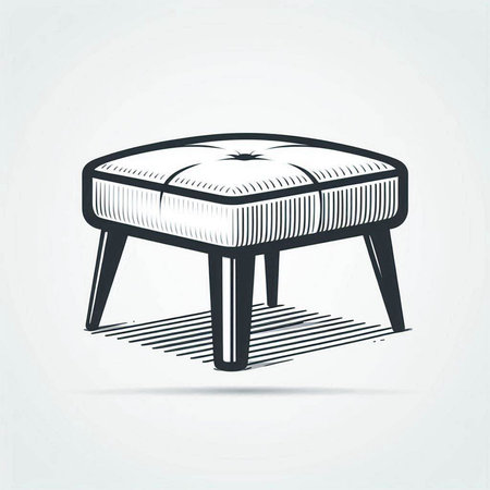 Vector illustration of a chair. Isolated on a white background.の写真素材