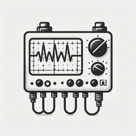Illustration of an electrocardiogram on a white background.