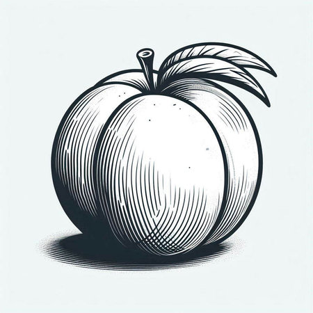 Pumpkin. Vector illustration of a fruit in engraving style.の写真素材