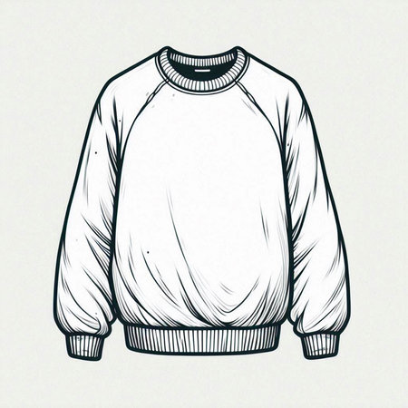 Sweater. Hand drawn sketch. Vector illustration of a sweater.