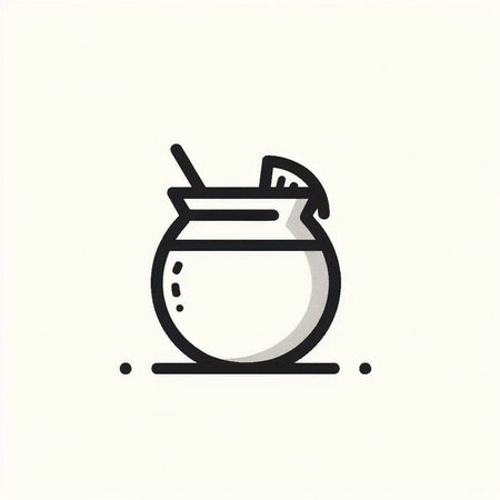 Cocktail icon, vector illustration, flat design best vector iconの写真素材