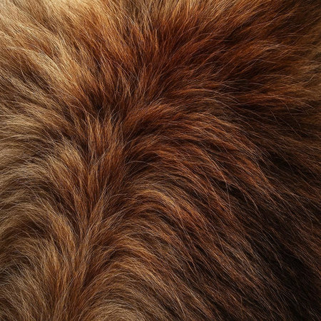 close up of fox fur texture for use as a background or wallpaper