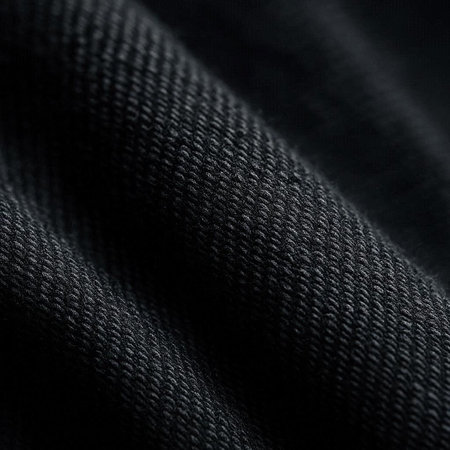Close-up of black fabric texture. Abstract background and texture for design.