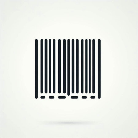 Barcode icon, vector illustration. Barcode icon isolated on white background.