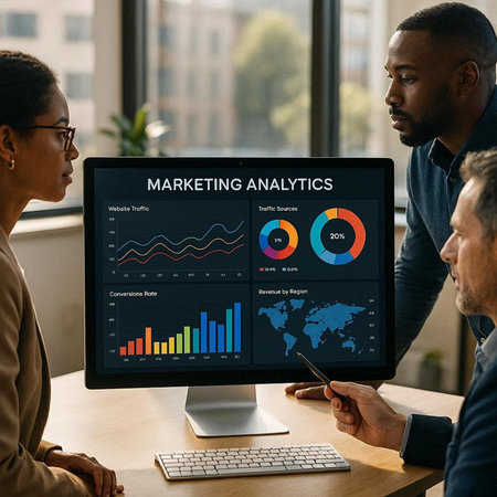 Marketing Analysis Branding Strategy Progress Report Graph Chart Word Graphic Icon