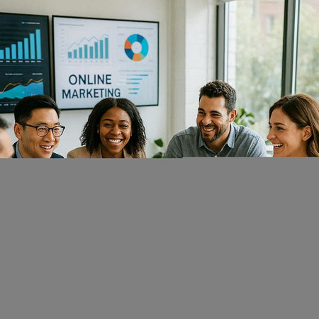 Group of diverse business people working together in a modern office. Multiethnic corporate team...
