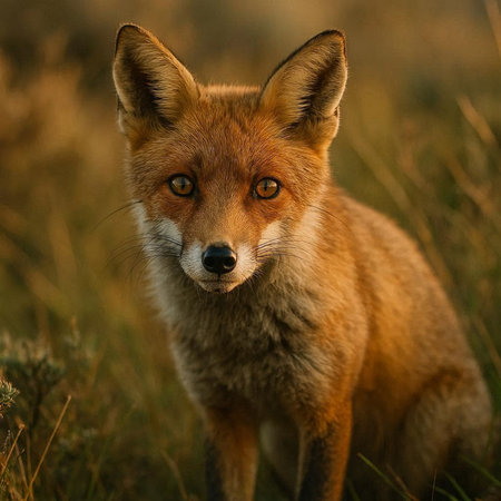 Portrait of a red fox (Vulpes vulpes)