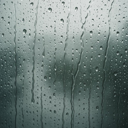 Rain drops on the window, rainy day. Abstract background for design.