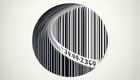 Barcode on a white background. 3d rendering, 3d illustration.