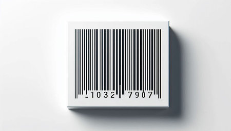 Barcode on a white background, 3d rendering. Computer digital drawing.