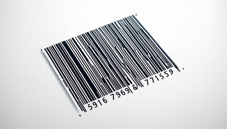 Barcode on a white background. Scanning barcode.