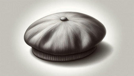 Illustration of a beret on a white background - 3D render