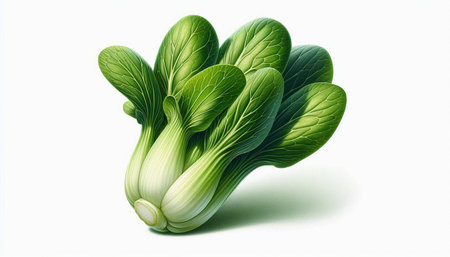 Bok choy isolated on white background, clipping path included.
