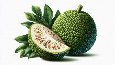 Bergamot fruit isolated on white background. 3d illustration