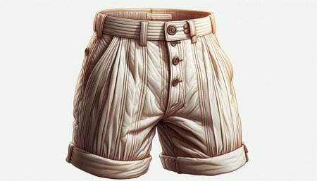 Men's boxer shorts isolated on a white background. 3d rendering