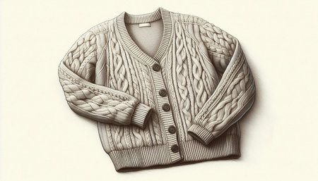 Men's sweater with a pattern on a white background. 3d rendering