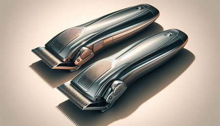 Hair clipper on a white background. 3d illustration.