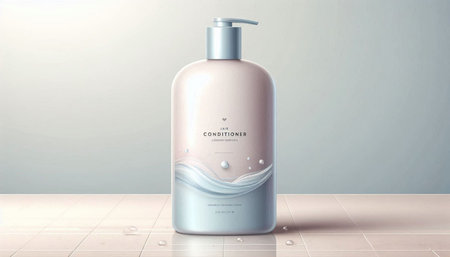 Mock up bottle of cosmetic product for advertising, 3d illustration