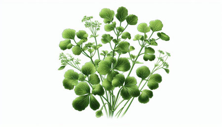 Centella asiatica (Herbal medicine) isolated on white background