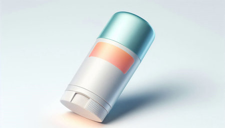Blank cosmetic bottle on white background. 3d rendering mock up