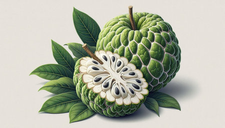 Sugar Apple (Custard apple, Annona squamosa L.)