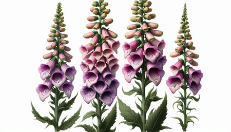 Digitalis purpurea, common foxglove, common foxglove, digitalis purpurea
