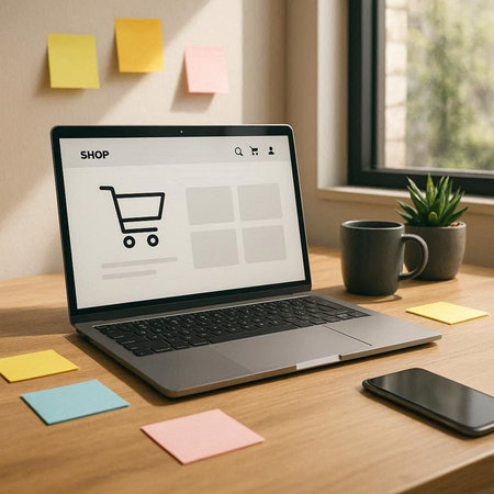 Shopping Online Shopaholics E-Commerce E-Shopping Concept