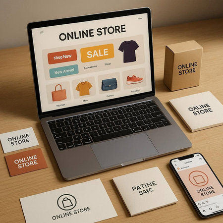 Shopping Online Shopaholics E-Commerce E-Shopping Concept