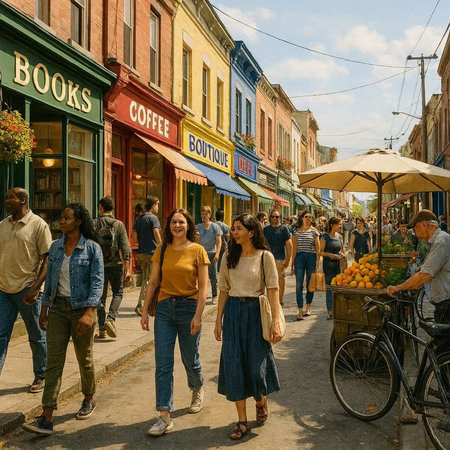 People walking and shopping in Camden Market in London, UK. Camden Market is one of the oldest markets in London.