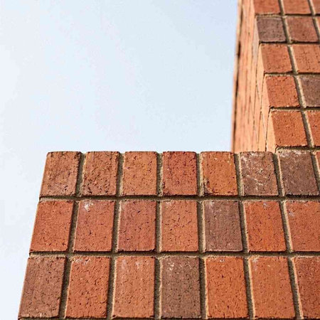 Brick wall as a background. Photo in old color image style.