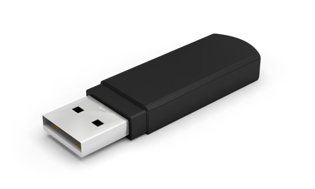 usb stick key black 3D