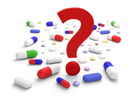 drug question mark drug medicineの写真素材