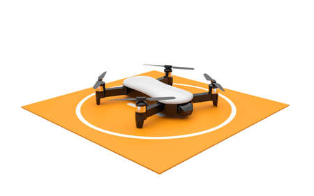 3D uav quadrocopter droneの写真素材