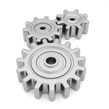 gears mechanism gear teamwork cooperation 3Dの写真素材