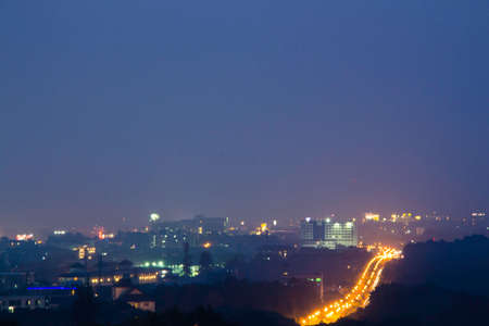 City Night Khonkena Thailandの写真素材