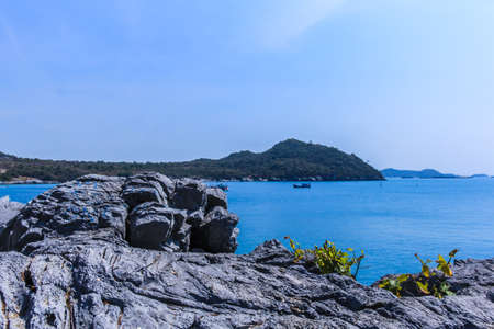 Rock Kho Si Chang Island at Chonburi ,Thailand の写真素材