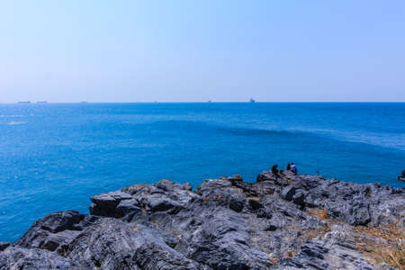 Rock Kho Si Chang Island at Chonburi ,Thailand の写真素材