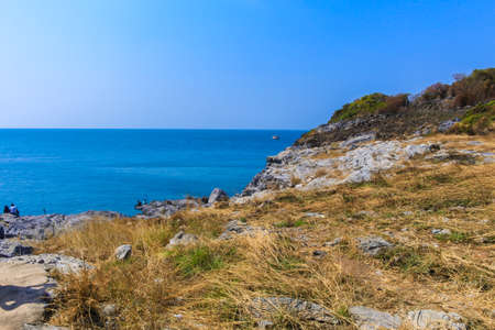 Rock Kho Si Chang Island at Chonburi ,Thailand の写真素材