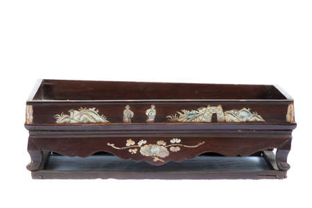 Isolation container wood pearl art in thailandの写真素材