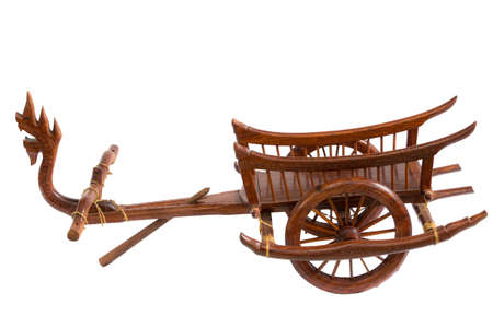 Isolation serpent Carts wood art in thailandの写真素材