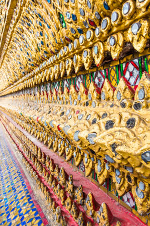 Thai wall art pattern for background.の写真素材