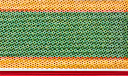 Roof of temple thailandの写真素材
