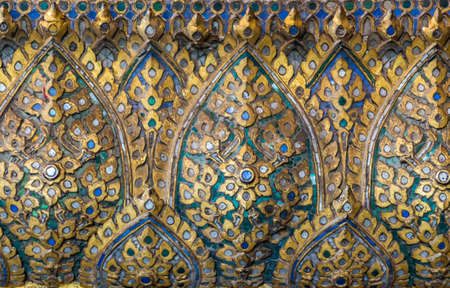 Thai wall art pattern for background.の写真素材