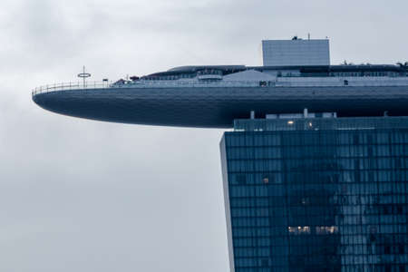 Cityscape of Singapore business districtのeditorial素材