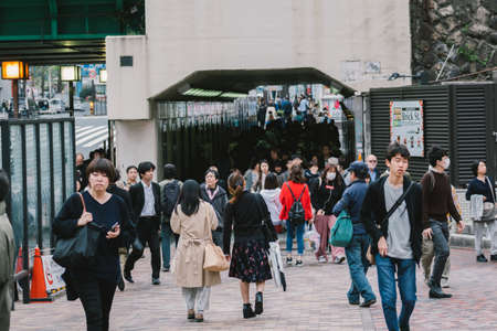 Apr 7, 2018  Tokyo, People strolling, relaxing in the walking street , Tokyo  Japanのeditorial素材