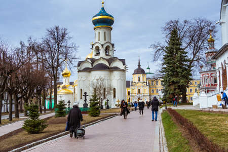 Sergiev Posad, Russia - April 14 2019: Trinity Sergius Lavra in Sergiev Posadのeditorial素材
