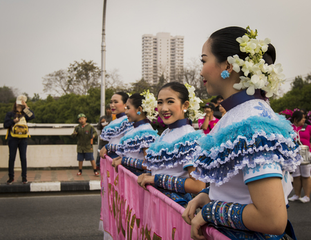 Chiang Mai flower festival Thailandのeditorial素材