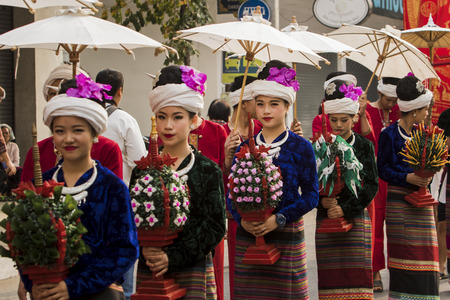 Chiang Mai flower festival Thailandのeditorial素材