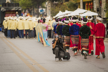 Chiang Mai flower festival Thailandのeditorial素材
